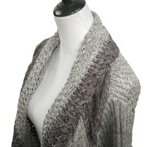 Cabi Boho Open Front Long Cardigan Sweater Size Large